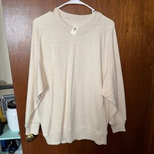 American Eagle Outfitters Light Gray Crewneck